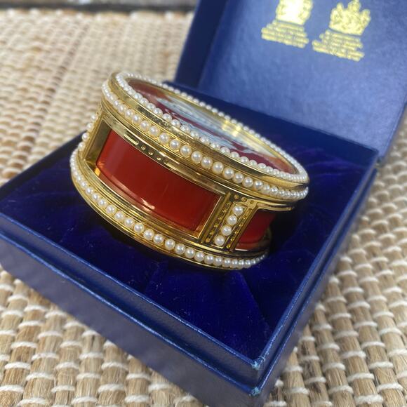 RARE #14/60 Halcyon Days Enamels Monument to Peter the Great Trinket Snuff Box - Picture 6 of 16